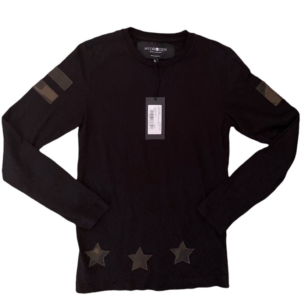 Hydrogen Luxury Sportwear Military Long Sleeve T-shirt NWT